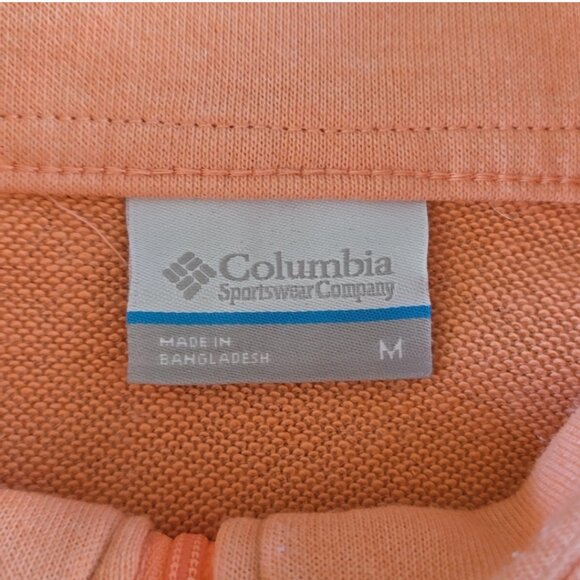 Columbia orange cropped 1/2 zip sweater size M - Picture 5 of 7